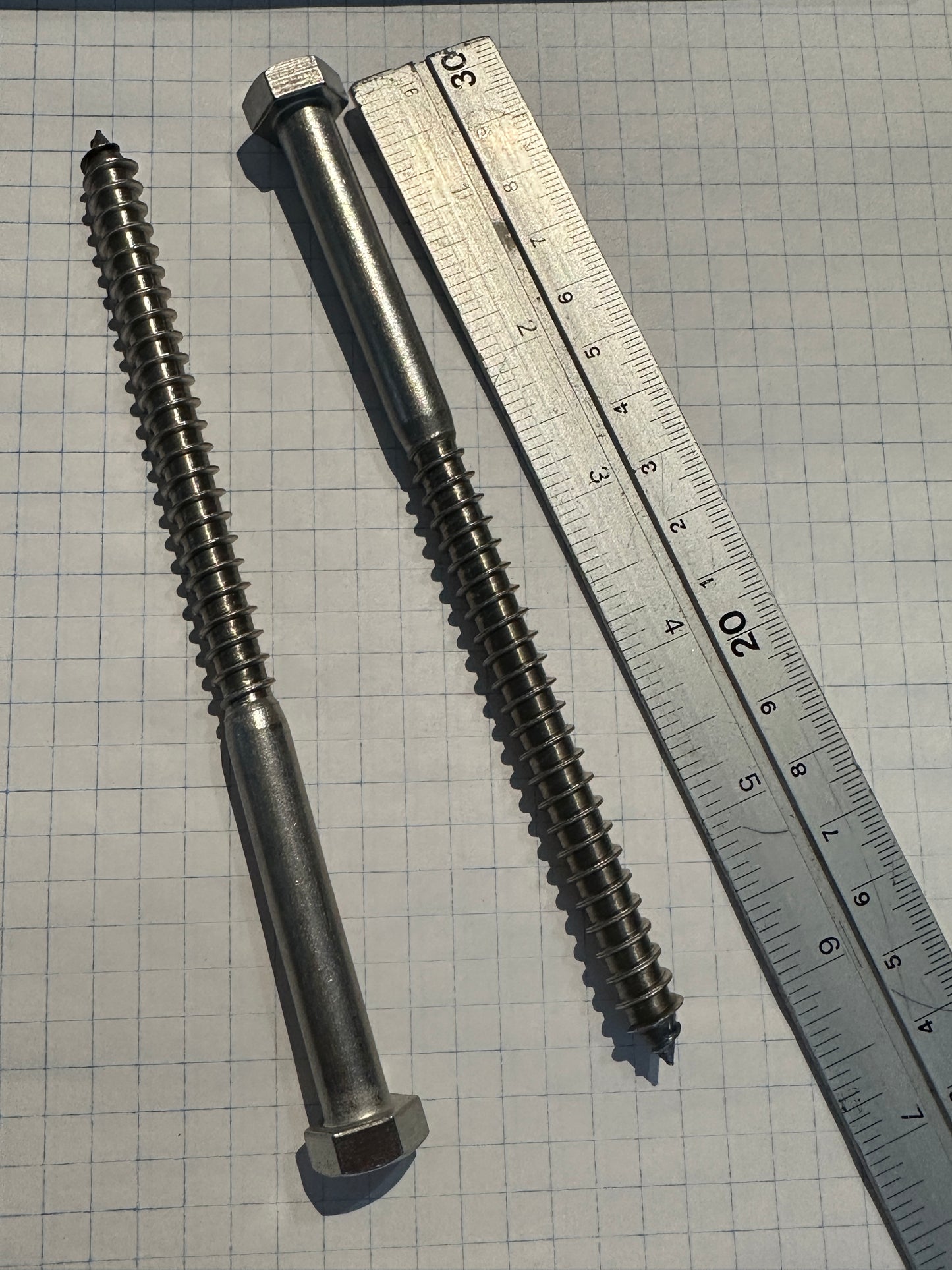 Lag screws stainless