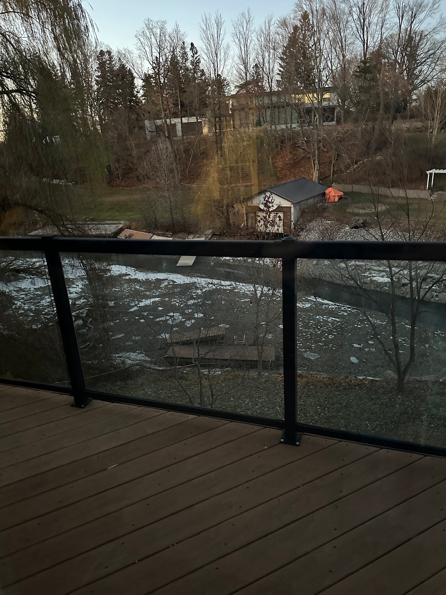 Glass panels for standard framed railing - 6 mm